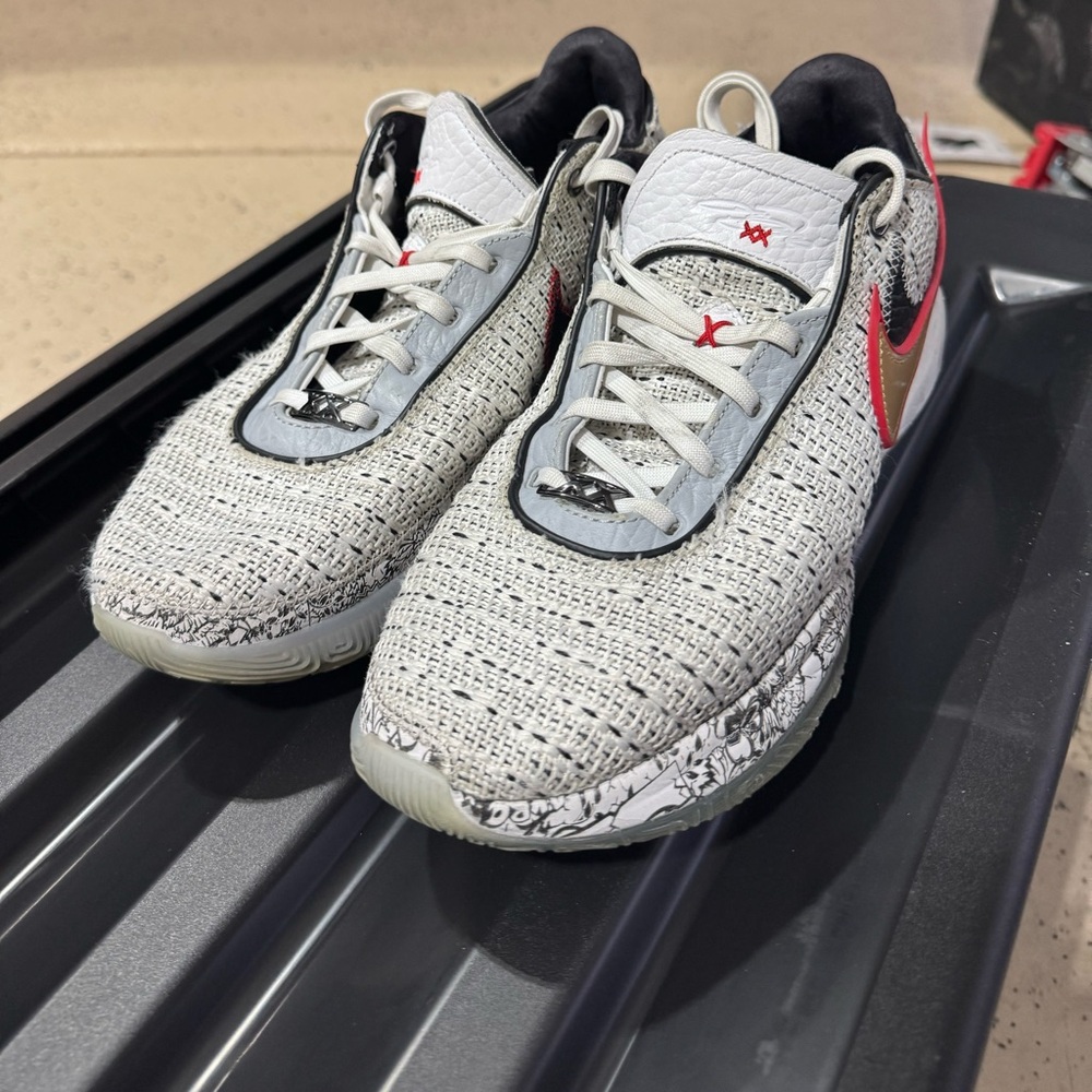 Nike Athletic Shoes - Gray and Red Accents